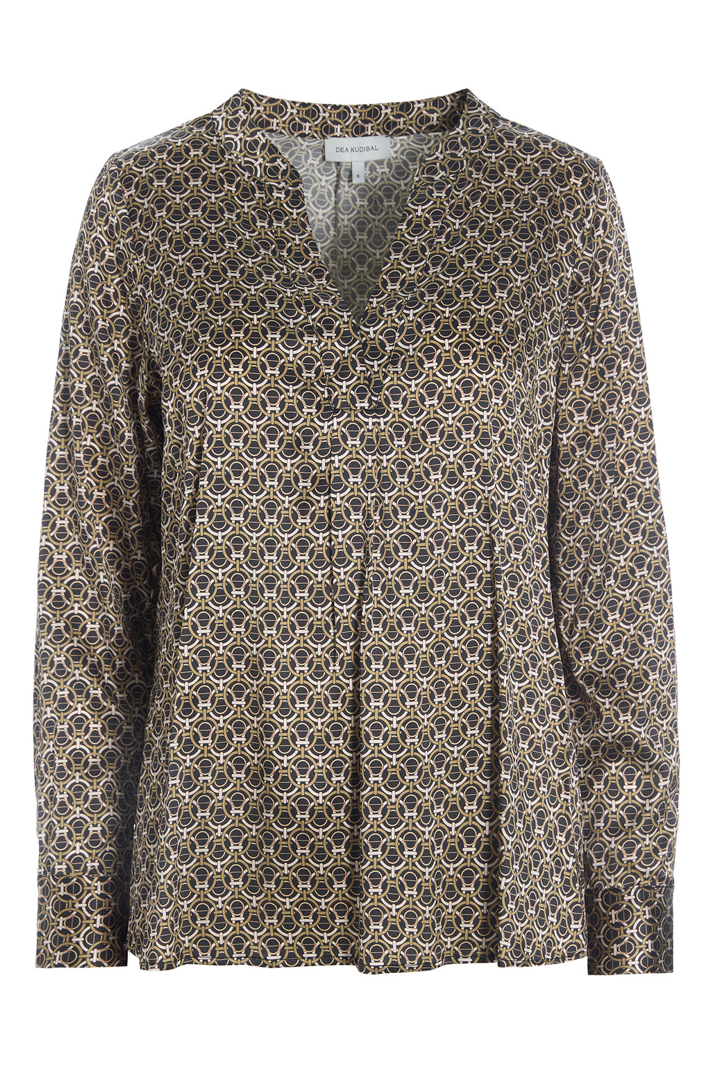 Dea Kudibal Santena 1041023 Stellarum Brown Print Shirt, front product view