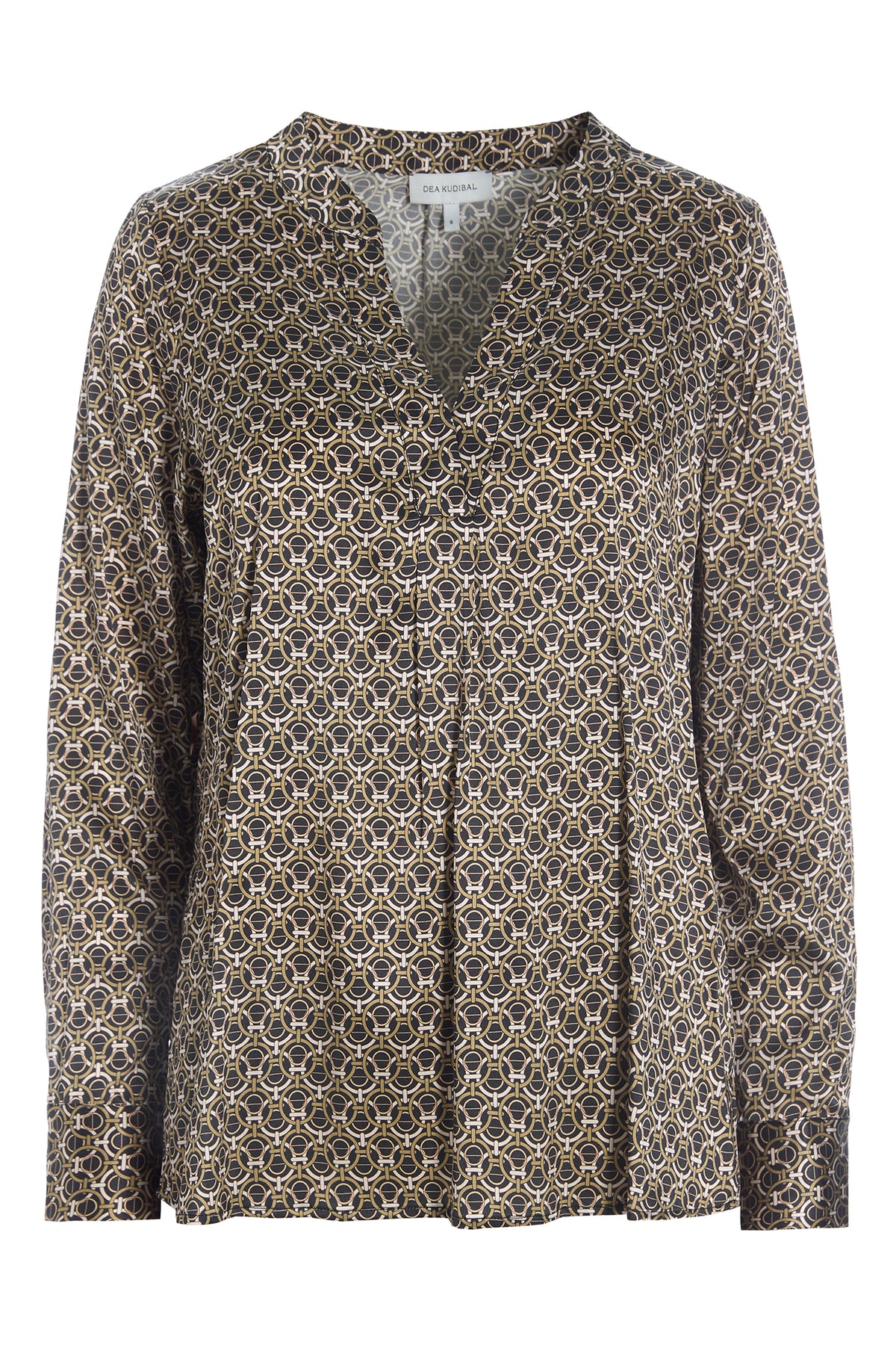 Dea Kudibal Santena 1041023 Stellarum Brown Print Shirt, front product view