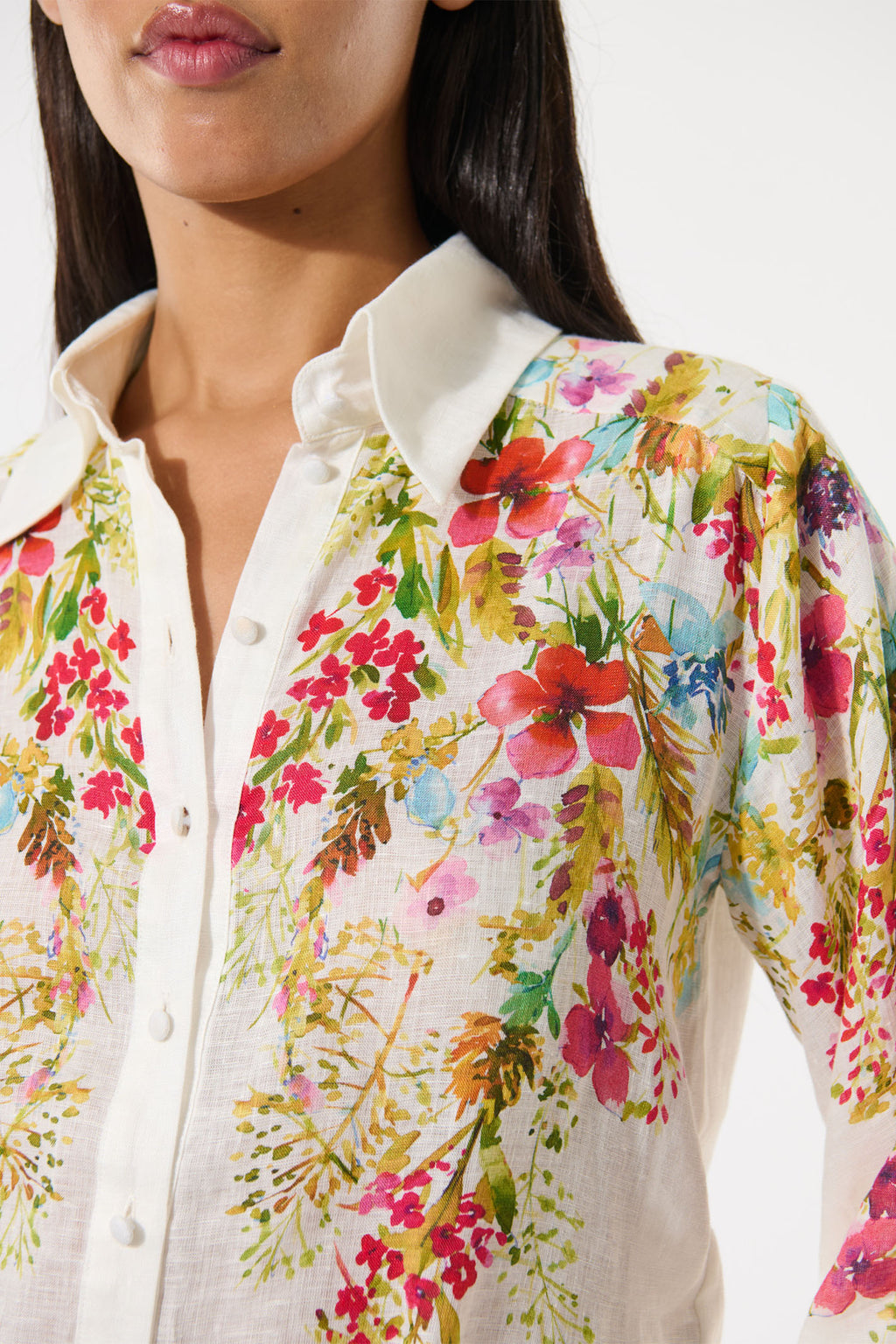 Dea Kudibal 0660125 SiomaDEA Poetic Floral Print Linen Shirt