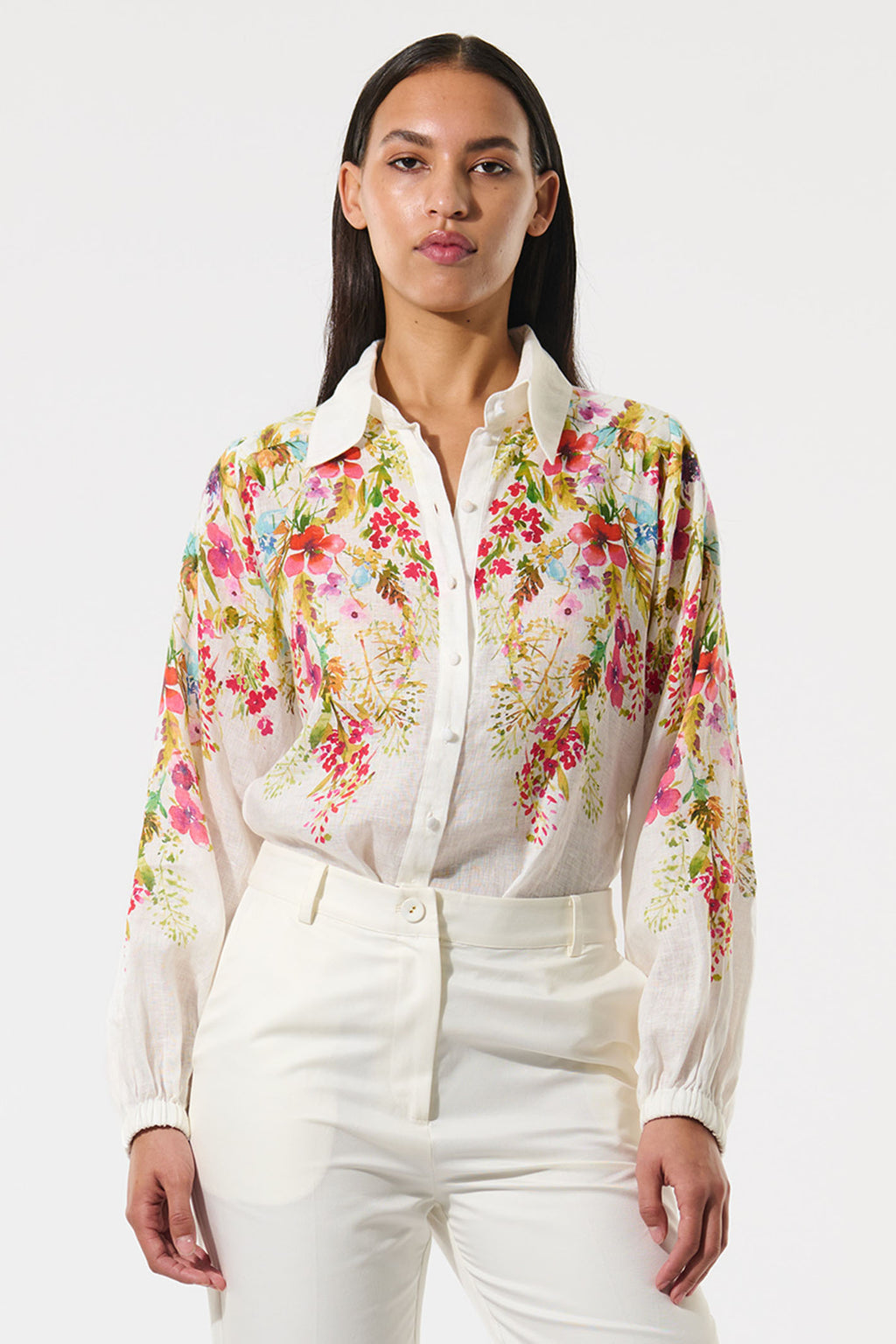 Dea Kudibal 0660125 SiomaDEA Poetic Floral Print Linen Shirt