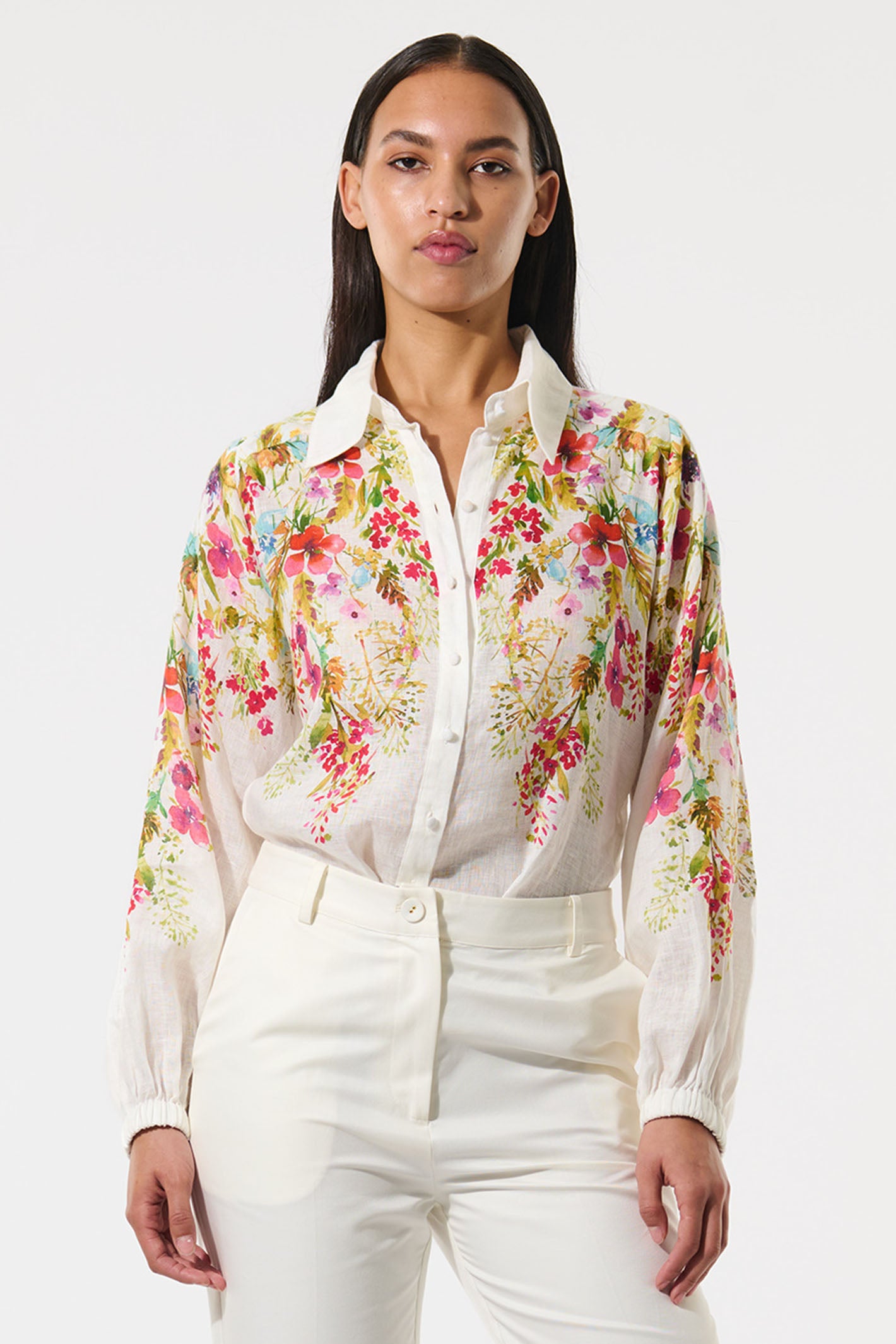 Dea Kudibal 0660125 SiomaDEA Poetic Floral Print Linen Shirt