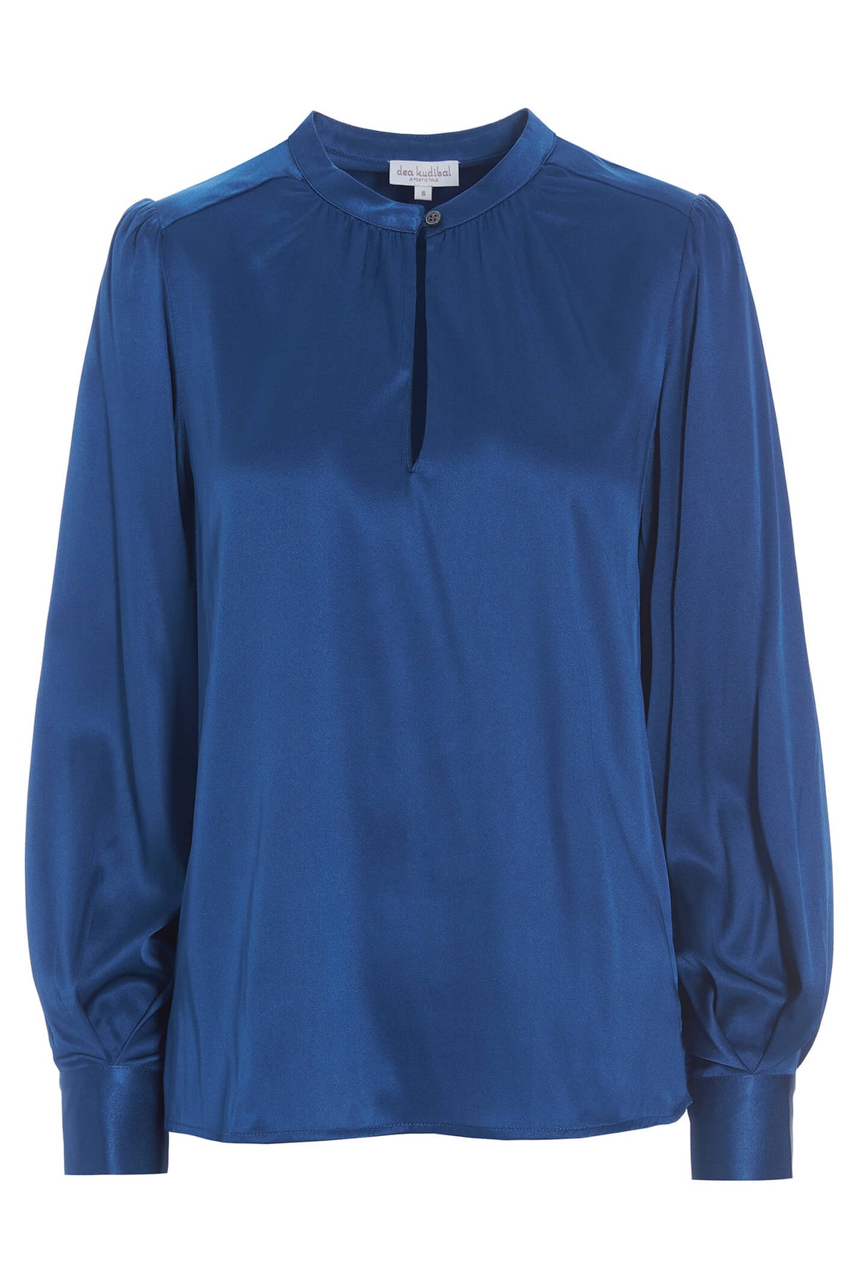 Dea Kudibal Stacy 23-1022-2060 Blue Pacific Silk Blouse, product front view