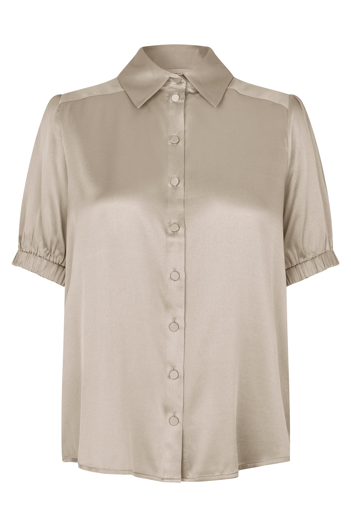 Dea Kudibal VioletaDEA 3510326 Buttermilk Beige Short Sleeve Shirt Blouse, product front view