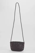 Ellyla Sia Black Woven Leather Crossbody Bag