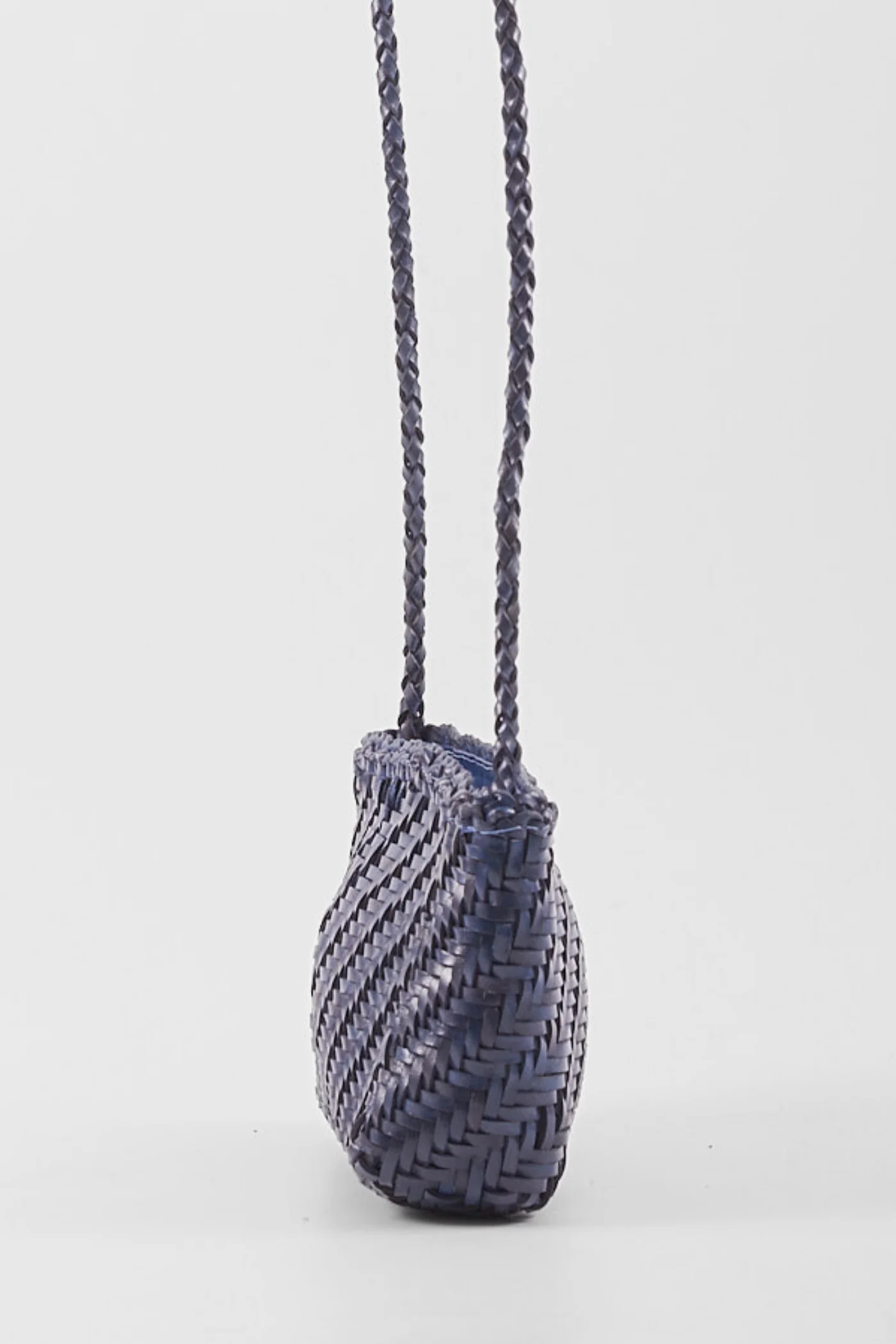 Ellyla Sia Blue (A06) Woven Leather Crossbody Bag