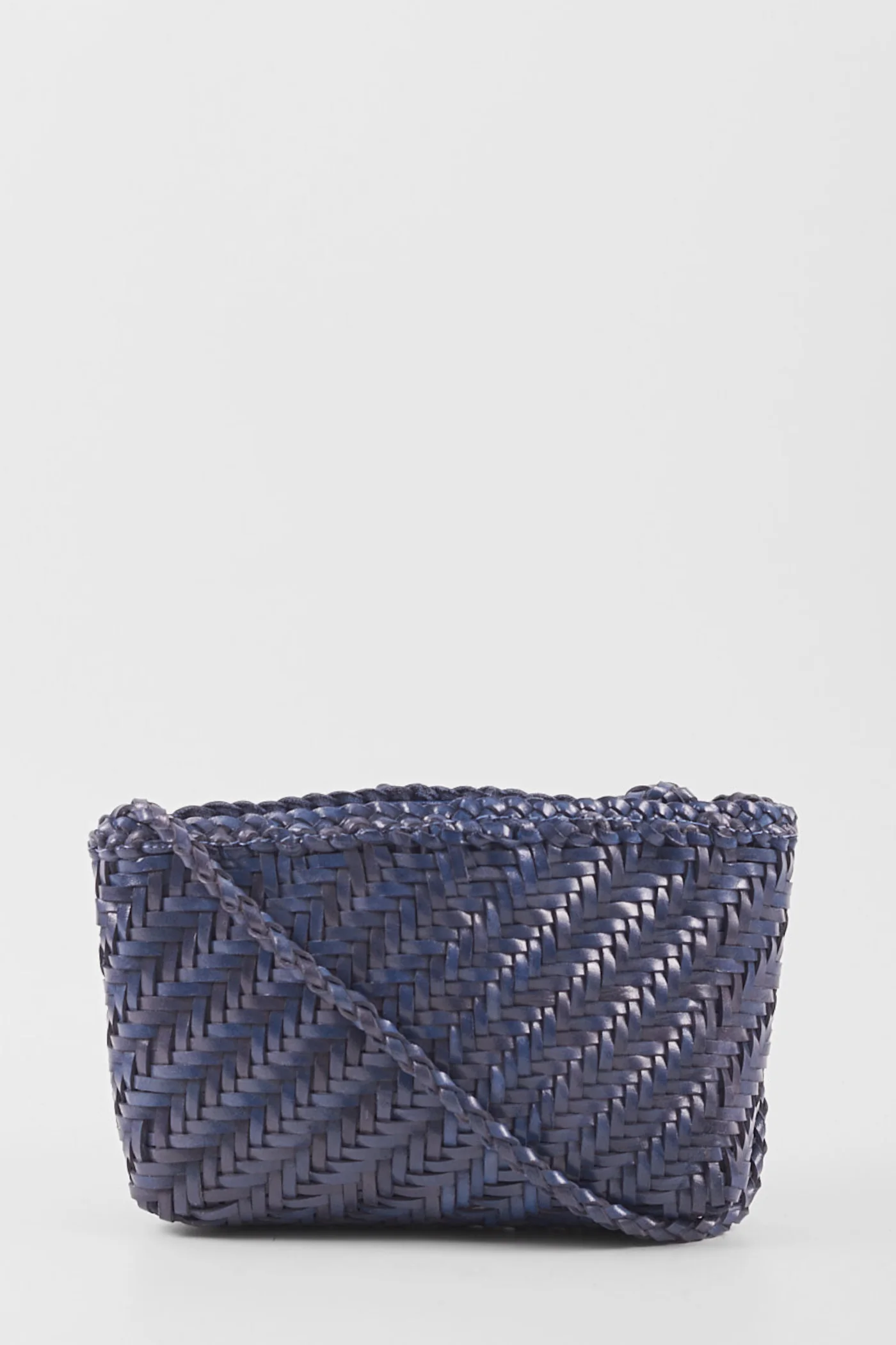 Ellyla Sia Blue (A06) Woven Leather Crossbody Bag