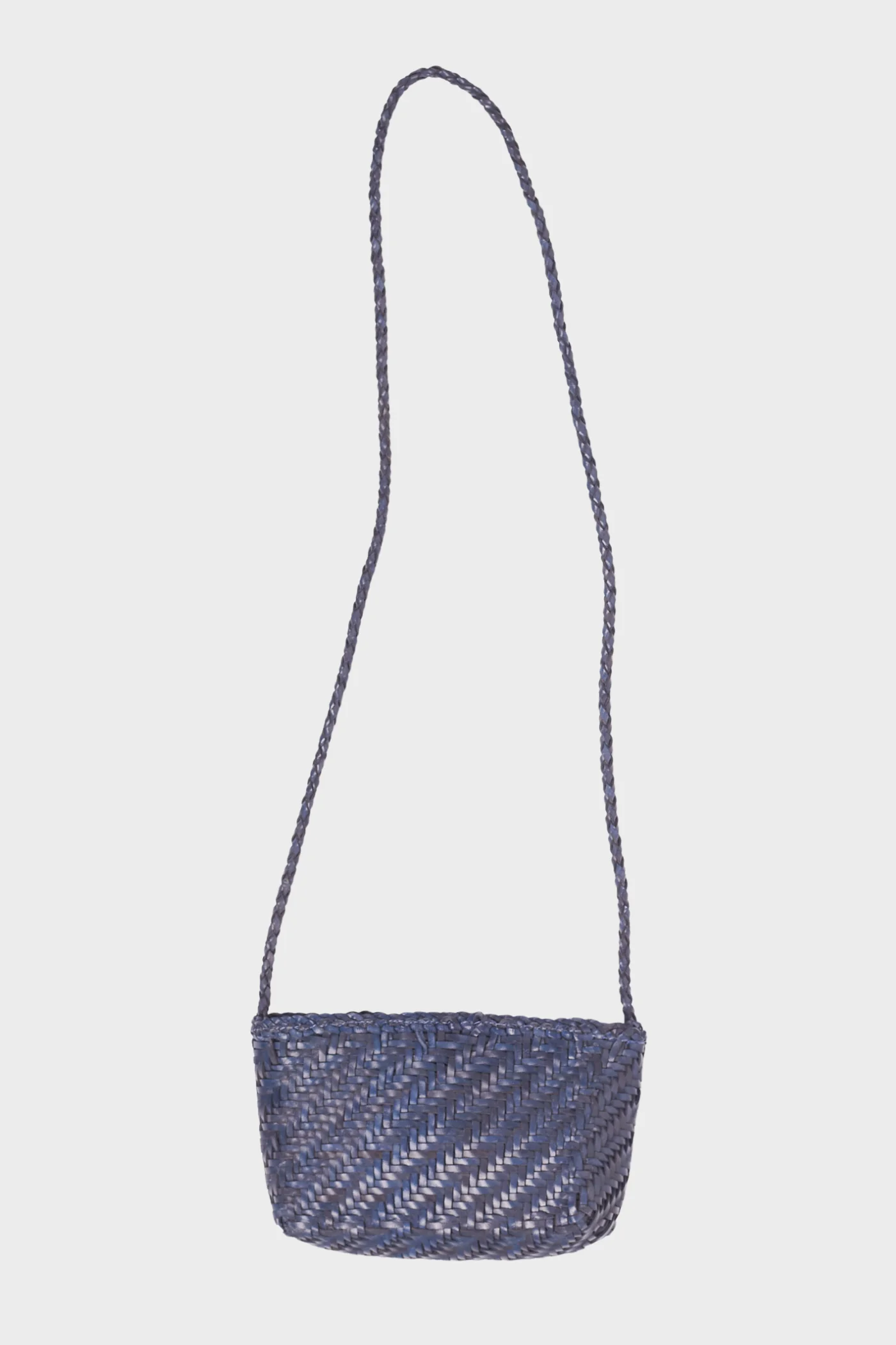 Ellyla Sia Blue (A06) Woven Leather Crossbody Bag