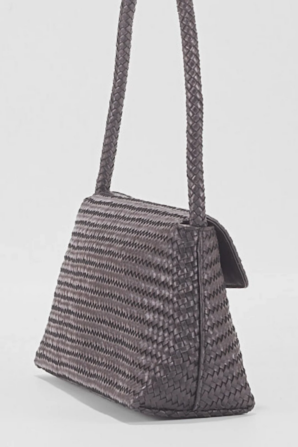 Ellyla Simi Black Caprine Leather Baguette Bag