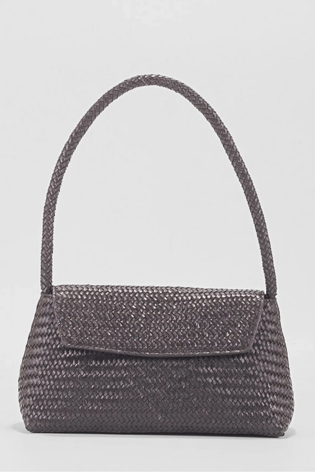 Ellyla Simi Black Caprine Leather Baguette Bag