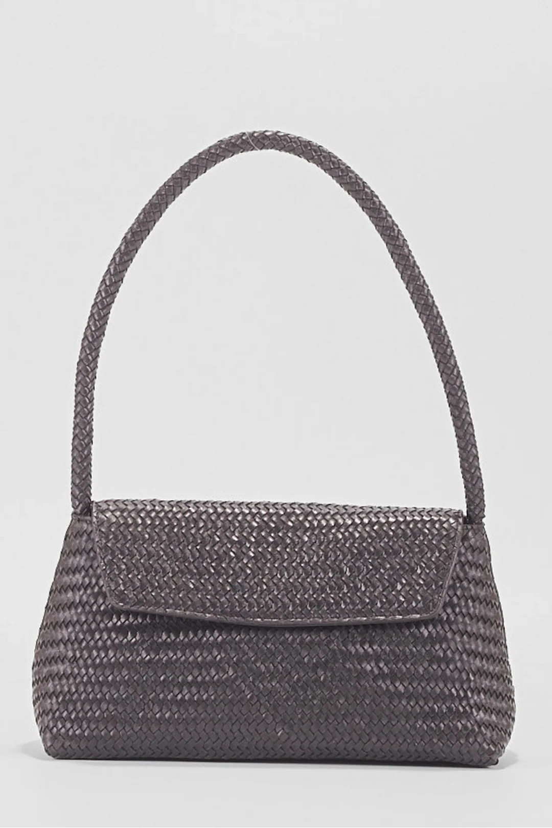 Ellyla Simi Black Caprine Leather Baguette Bag