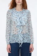 IBLUE IBLAEROSI Shirt Blue Pattern, front view