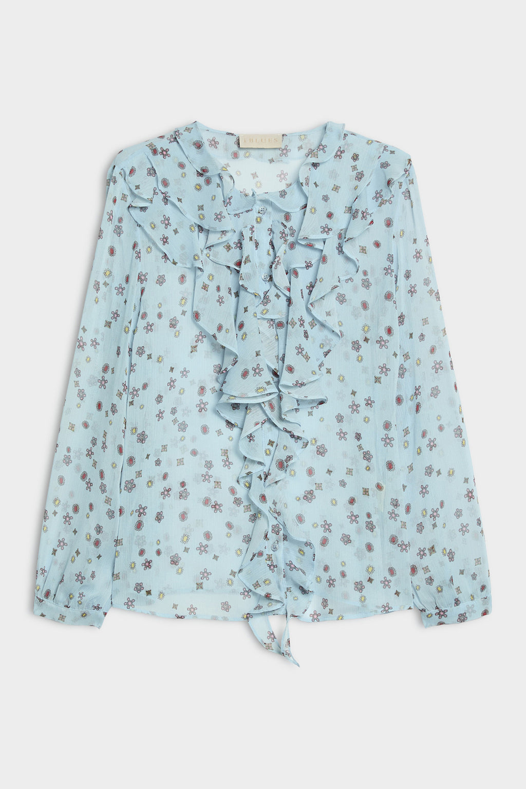 IBLUE IBLAEROSI Shirt Blue Pattern, packshot