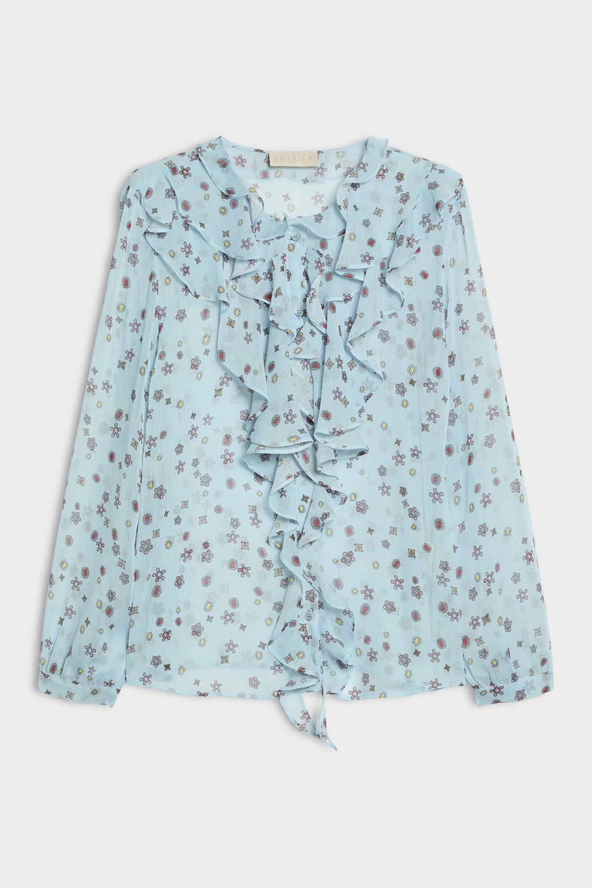 IBLUE IBLAEROSI Shirt Blue Pattern, packshot