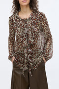 IBLUES IBLAEROSI Shirt Pattern sage green, front view