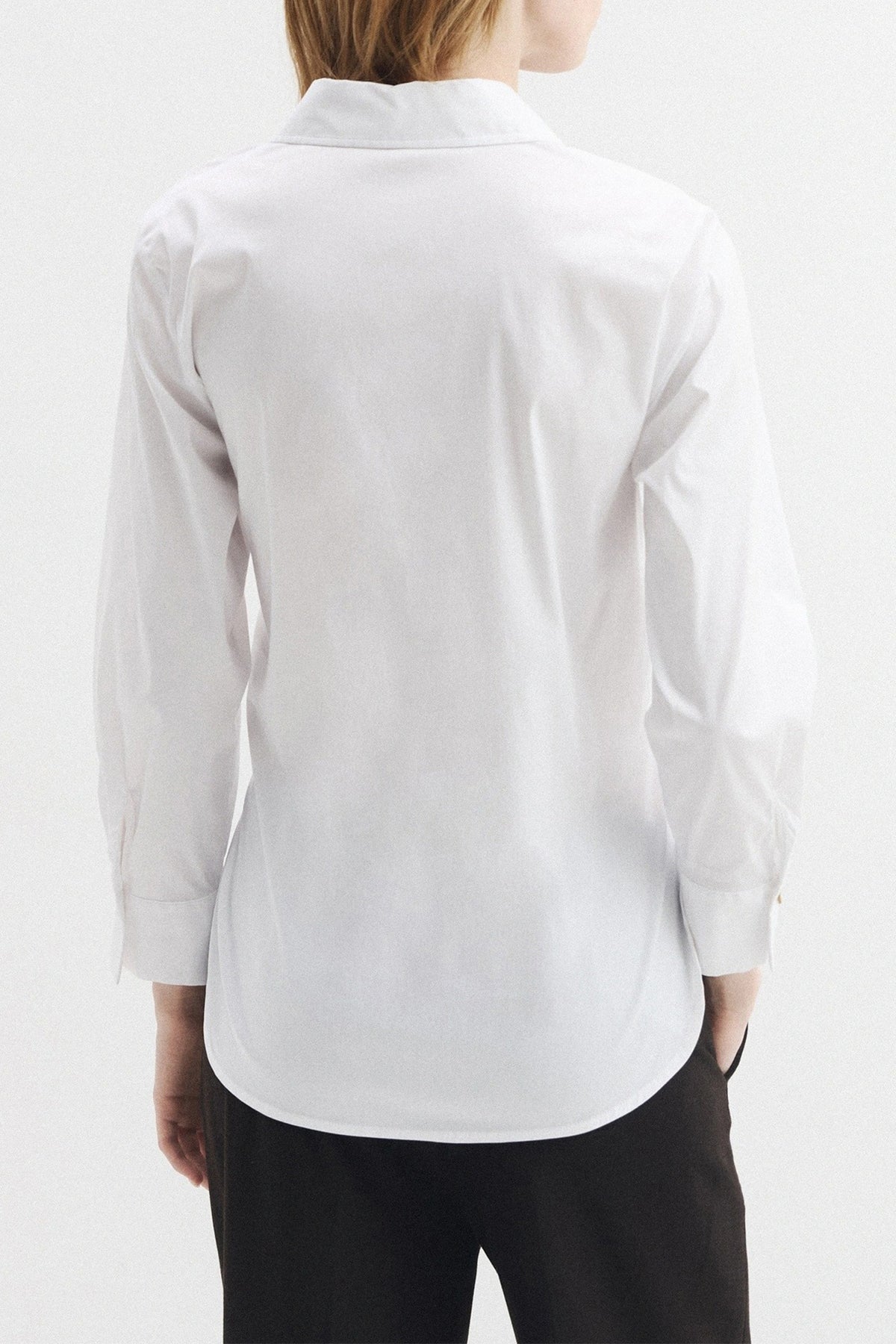 iBlues Iblcambra 26171111922 White Tie waist Shirt, back view