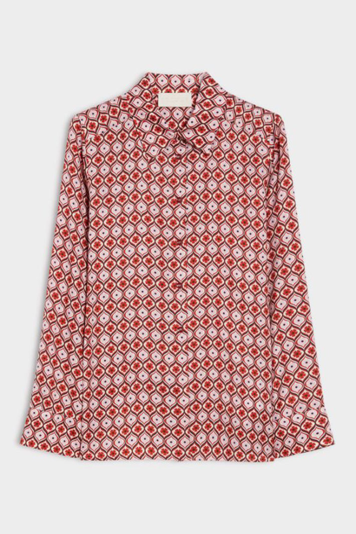 iBlues Ibleditto 26171112612 Multi Patterned Red/Pink Blouse, packshot