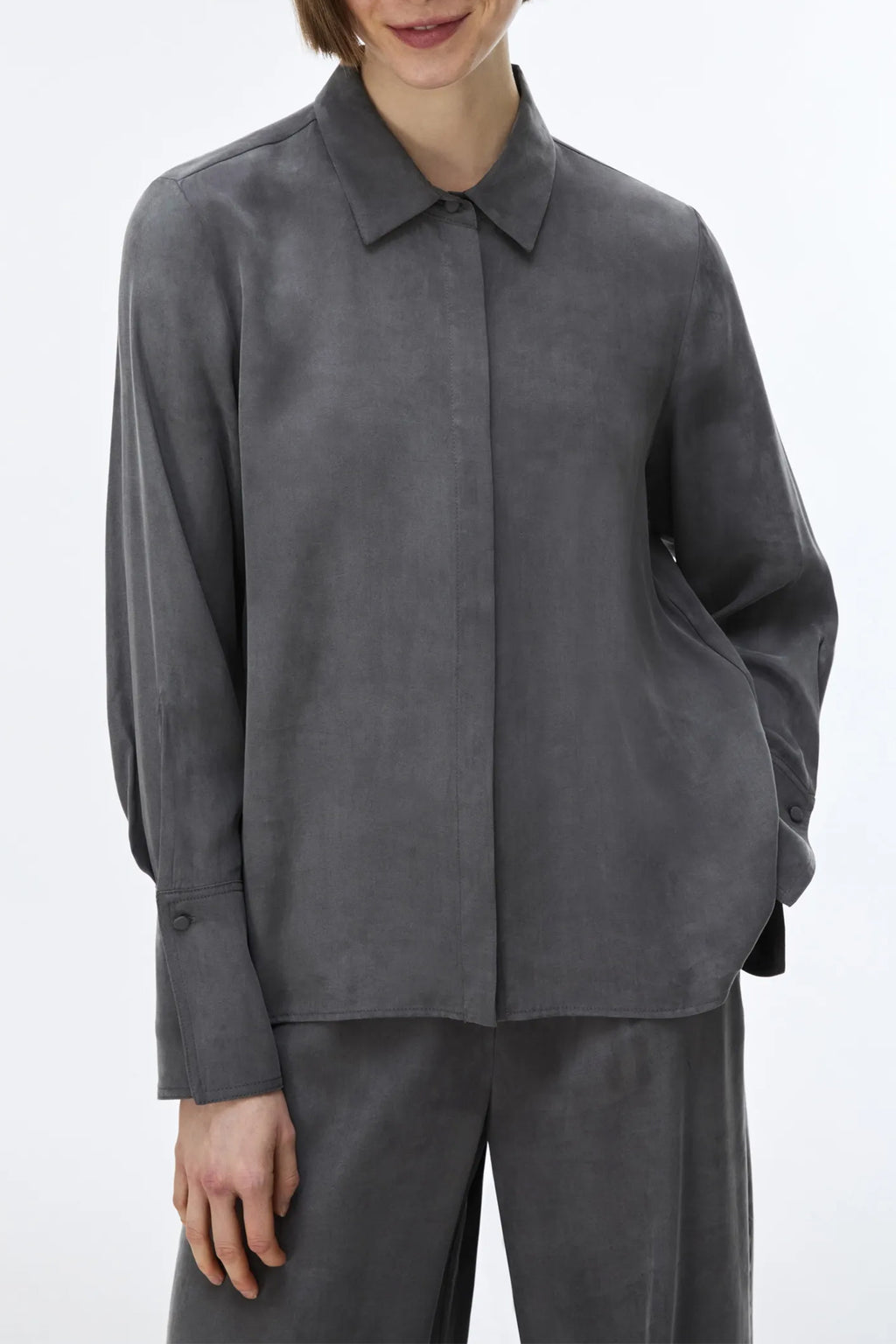 IBLUES IBLFIORE Iron Grey Shirt, front view