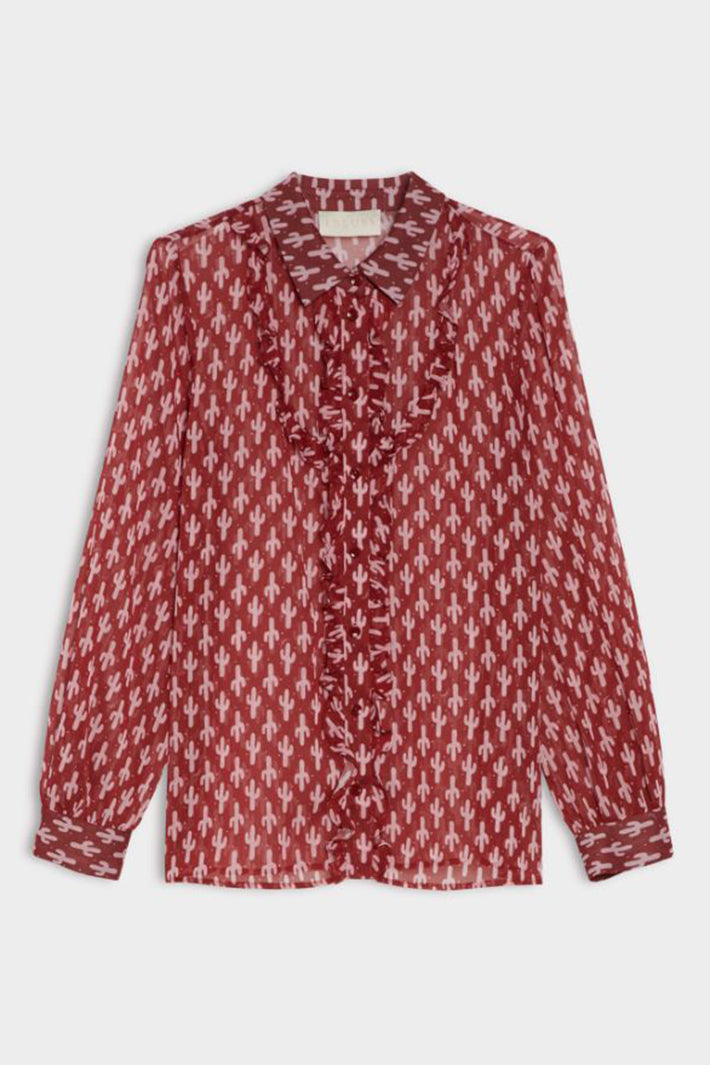 iBlues Ibllalarico 26171113112 Patterned Red Blouse, packshot