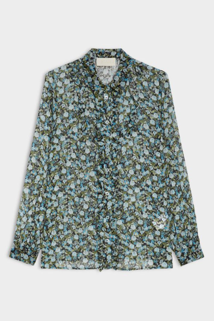 iBlues Ibllalarico 26171113112 Multi Floral Blouse Blue, packshot