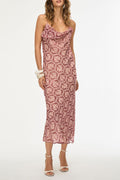 iBlues Iblmoschea 26172212922 Multi Patterned Dress, front view full length
