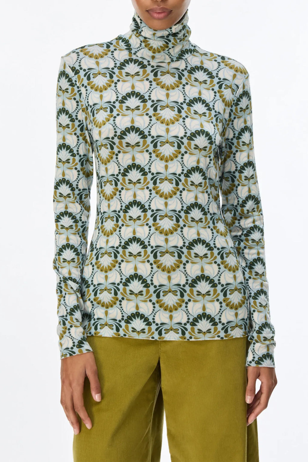 IBLUES IBLVOLATE High Neck Pattern Top, front view