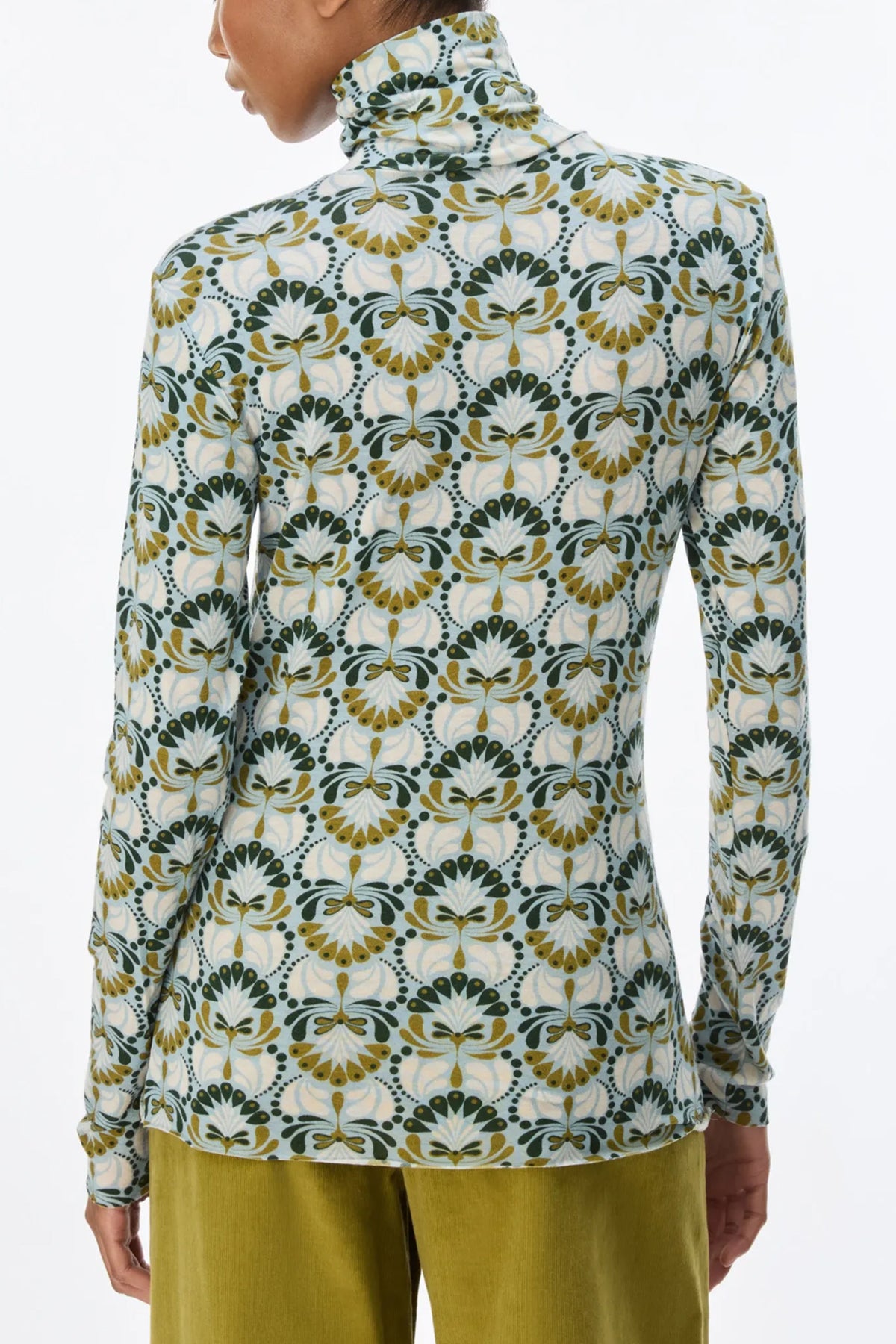 IBLUES IBLVOLATE High Neck Pattern Top, back view