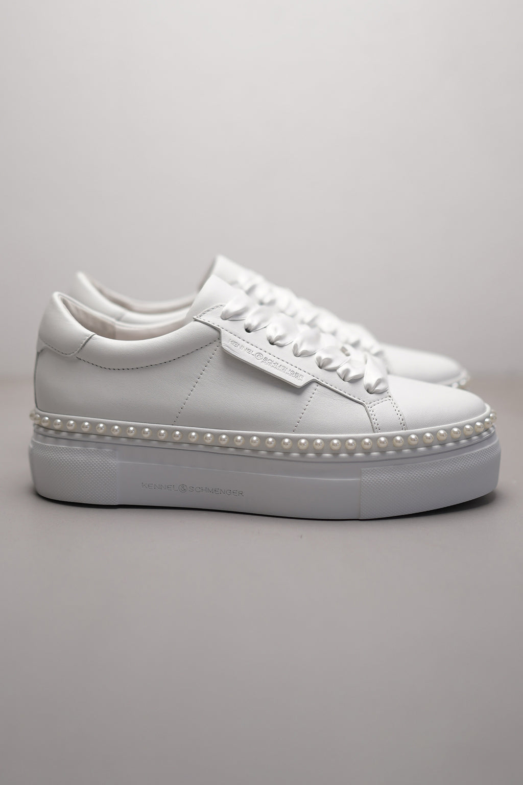 Kennel & Schmenger Nano White Pearl Leather Sneakers 330100 0020 0550
