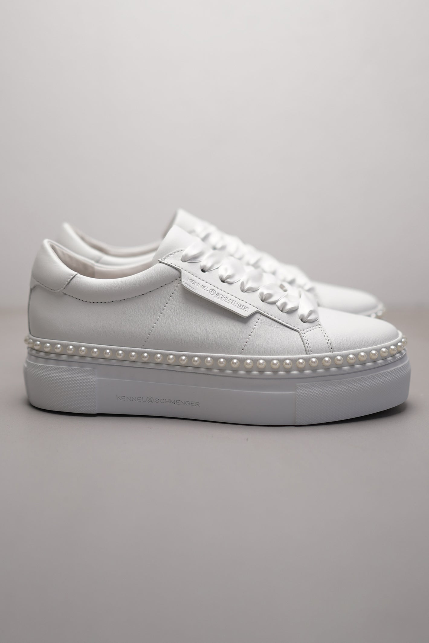 Kennel & Schmenger Nano White Pearl Leather Sneakers 330100 0020 0550