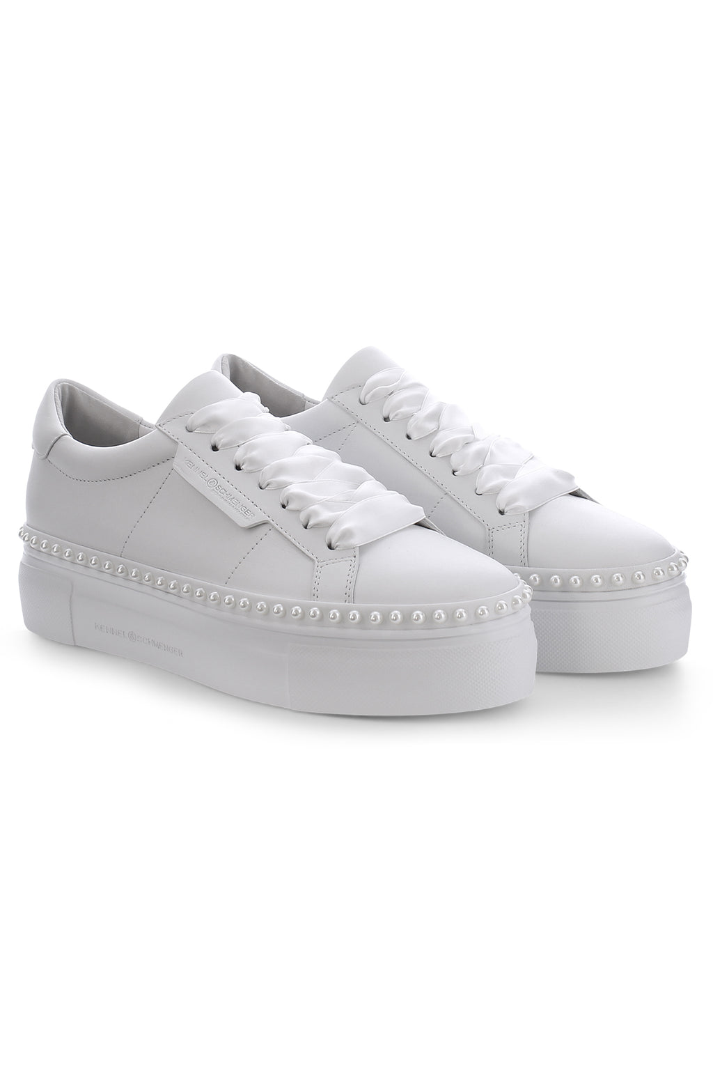 Kennel & Schmenger Nano White Pearl Leather Sneakers 330100 0020 0550