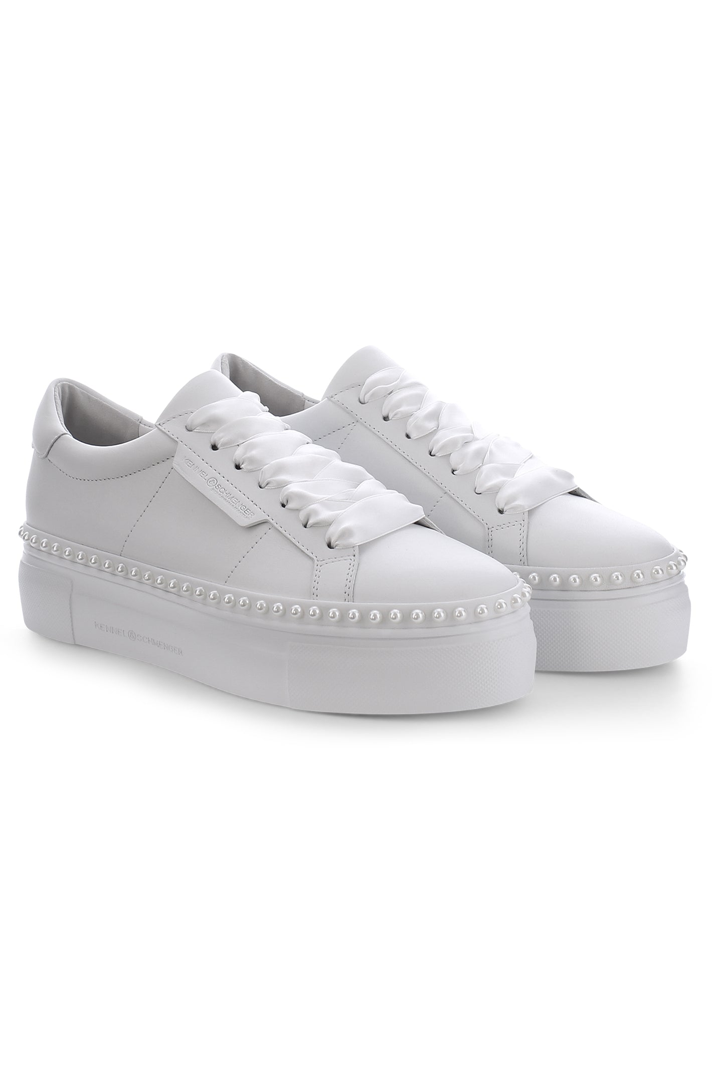 Kennel & Schmenger Nano White Pearl Leather Sneakers 330100 0020 0550