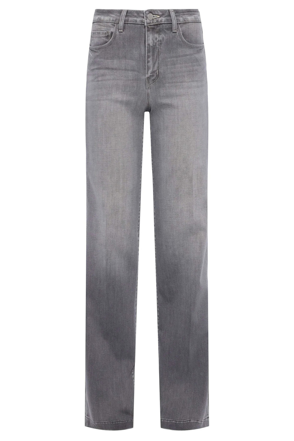 L'Agence Clayton Barron Grey Wide Leg Jeans 2790BLB-BARN