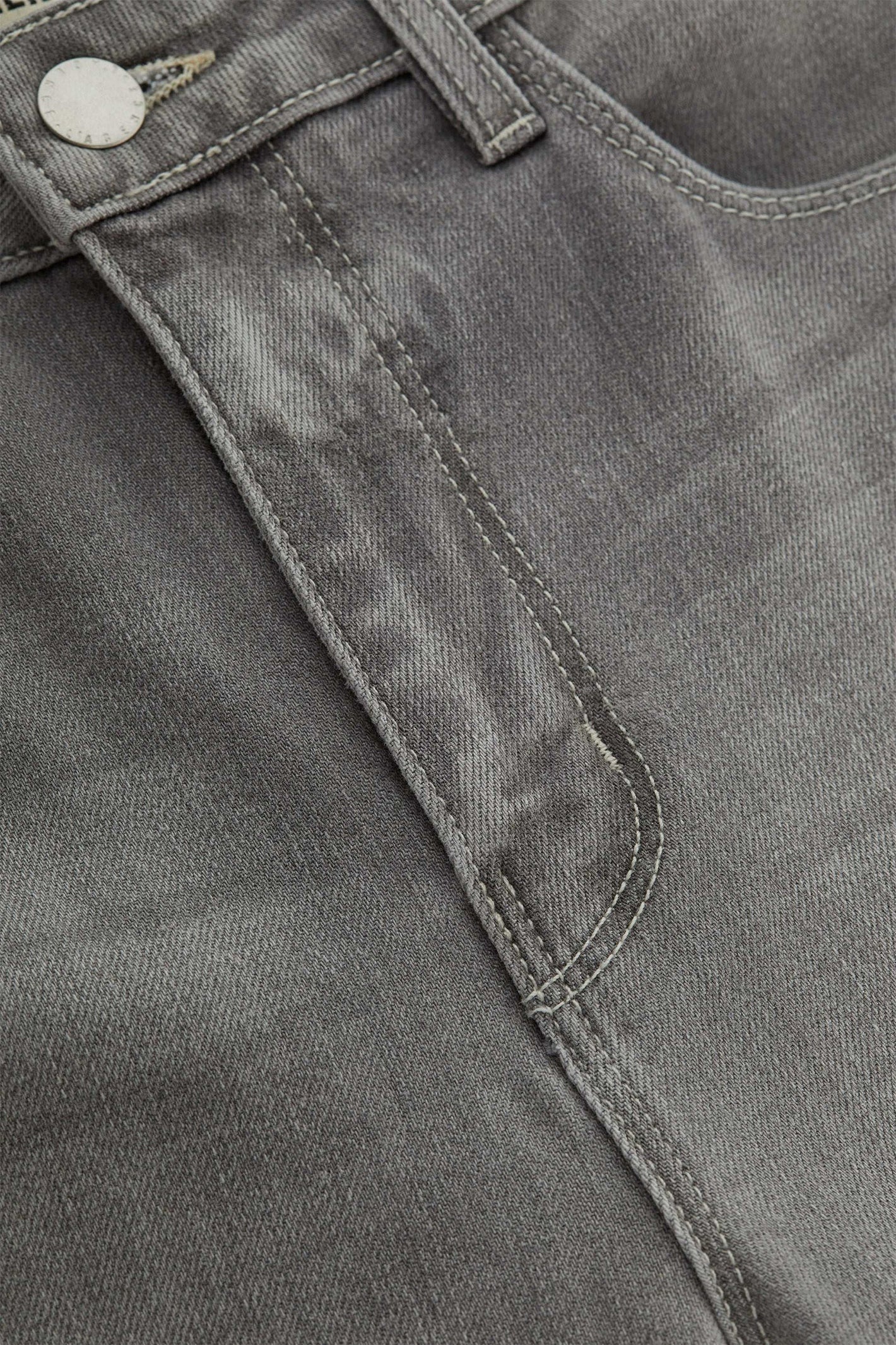 L'Agence Clayton Barron Grey Wide Leg Jeans 2790BLB-BARN