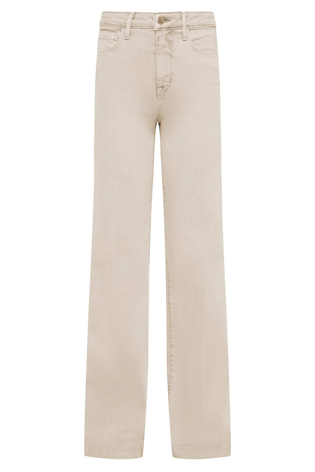 L'Agence Clayton Biscuit Beige Wide Leg Jeans 2790KBO