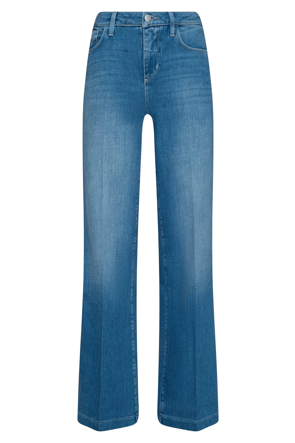 L'Agence Clayton Getty Blue Wide-Leg High Rise Jeans 2790RDM