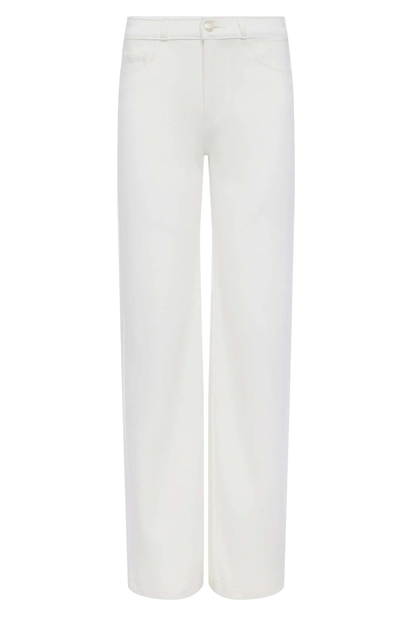 L'Agence Clayton Ivory Wide Leg High Rise Trousers 2790APTV-IVOR