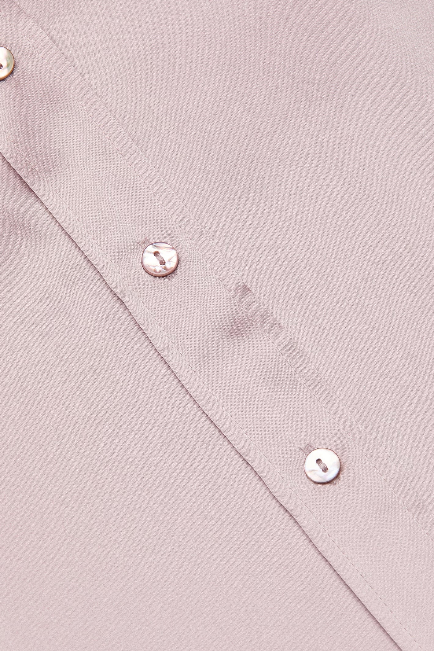 L'Agence Dani icy lilac silk blouse, back view