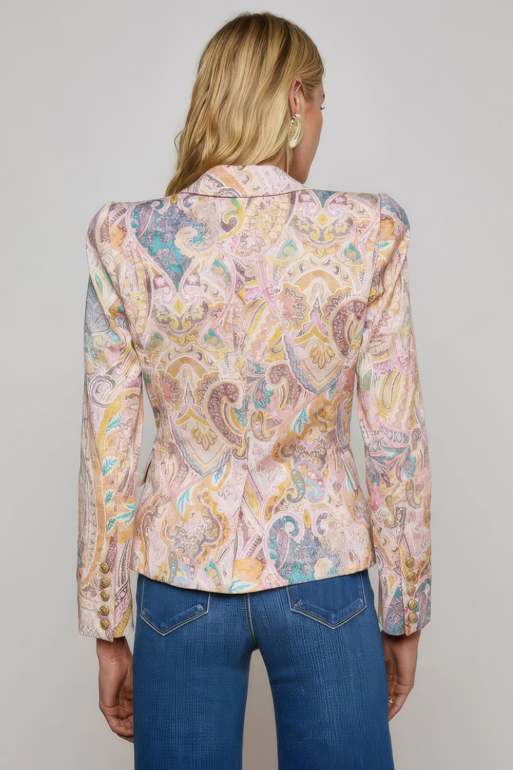 L'Agence Kaisley Blazer Multi Western Paisley 1811 WPM