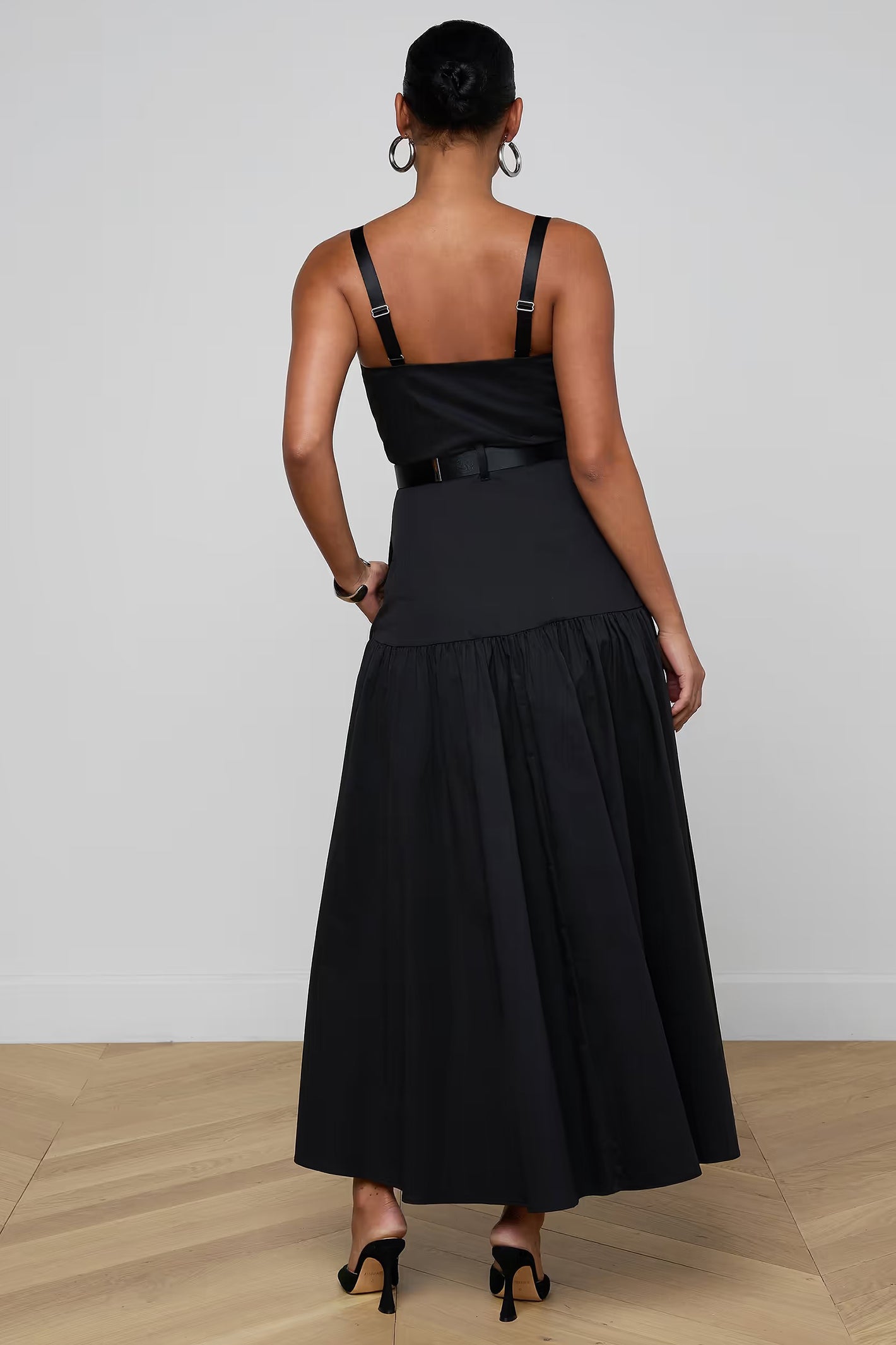L'Agence Rima Black Maxi Dress 61678LCN 0010 BLAC