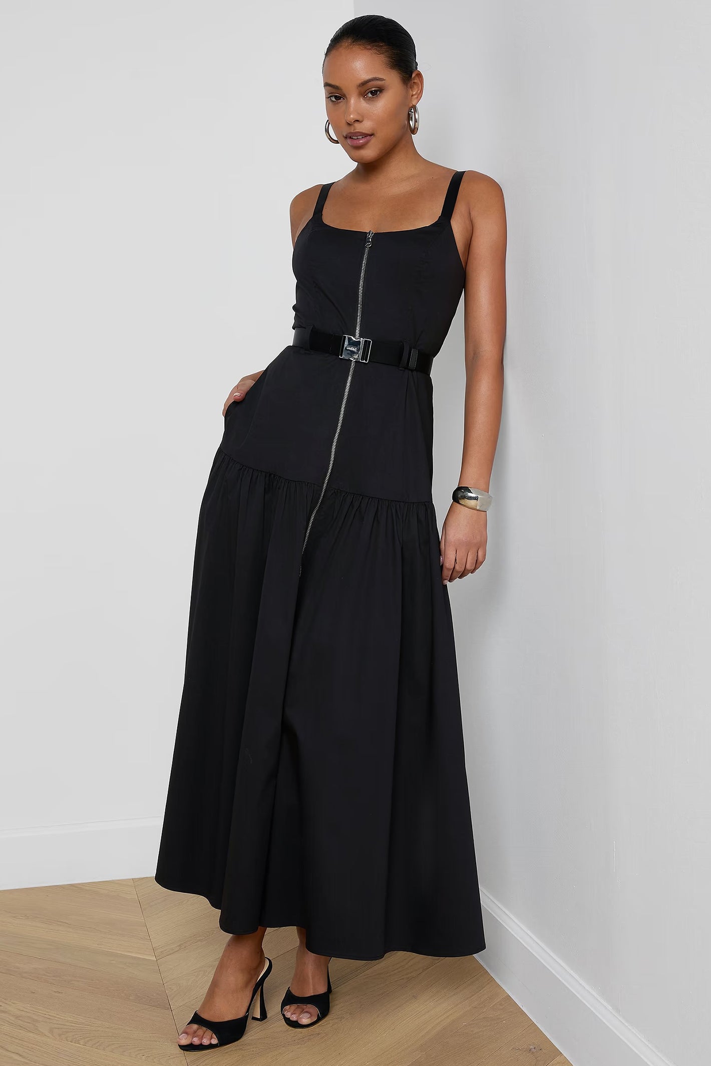L'Agence Rima Black Maxi Dress 61678LCN 0010 BLAC