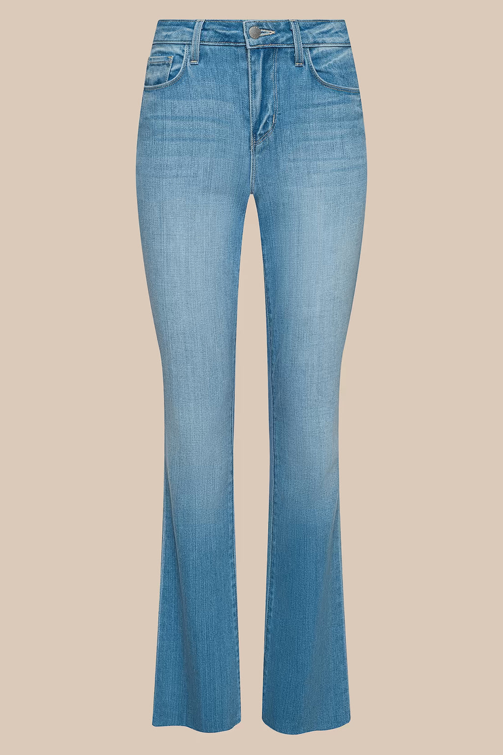 L'Agence Ruth Pacific blue high rise straight leg jeans at No.19 Boutique