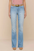 L'Agence Ruth Pacific blue high rise straight leg jeans at No.19 Boutique