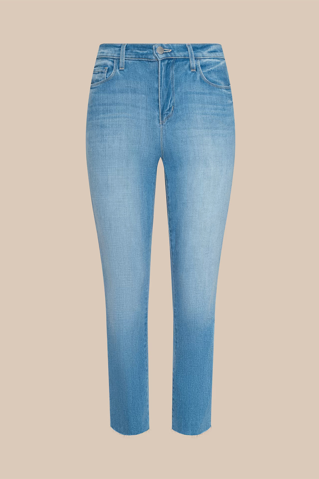 L'Agence Sada Pacific blue high rise slim fit jeans at No.19 Boutique