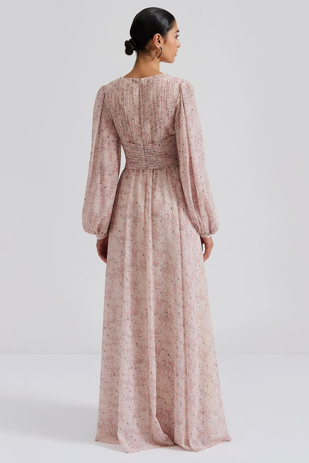Malina 12247601 pink mist ditsy floral maxi dress at No19 Boutique