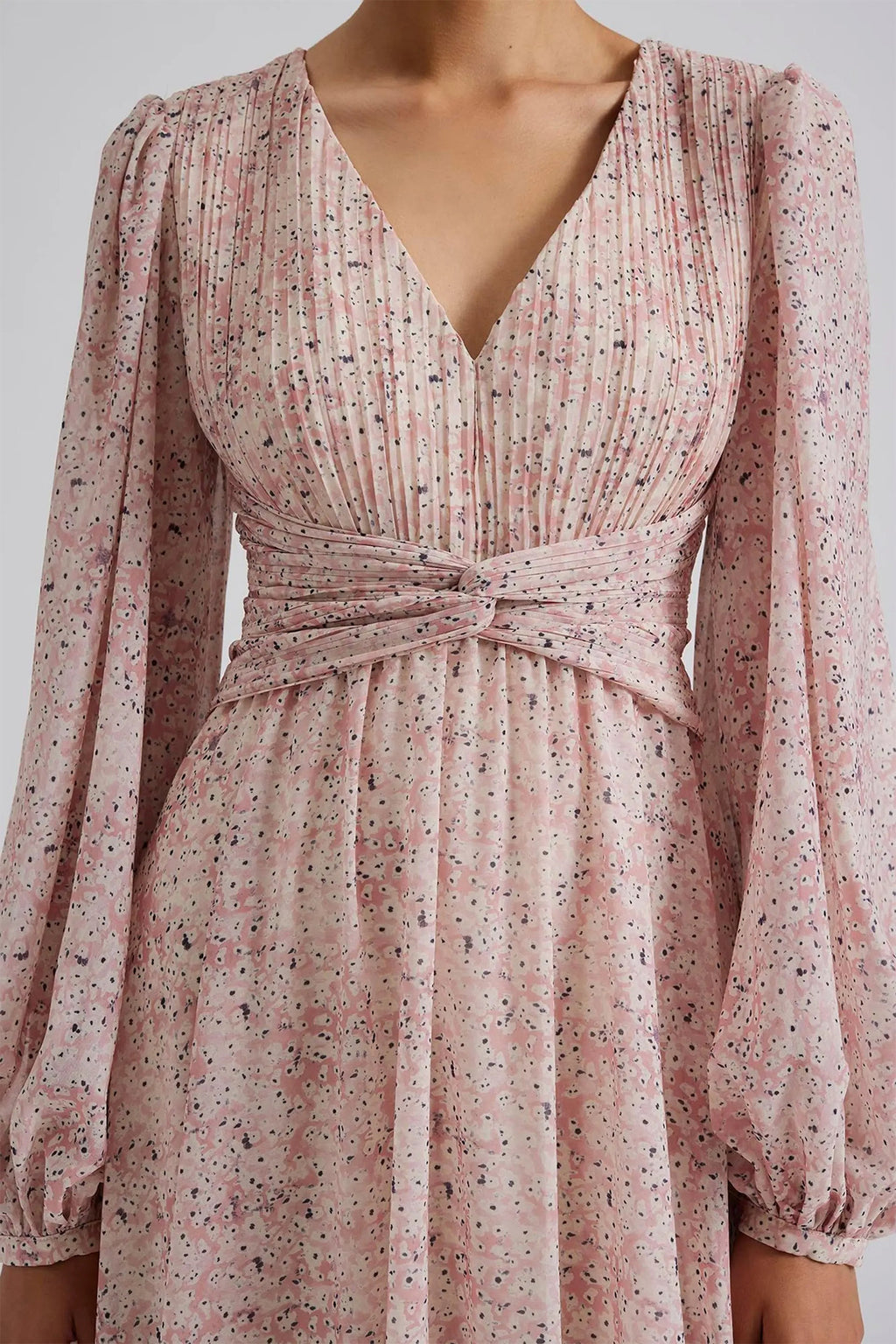 Malina 12247601 pink mist ditsy floral maxi dress at No19 Boutique