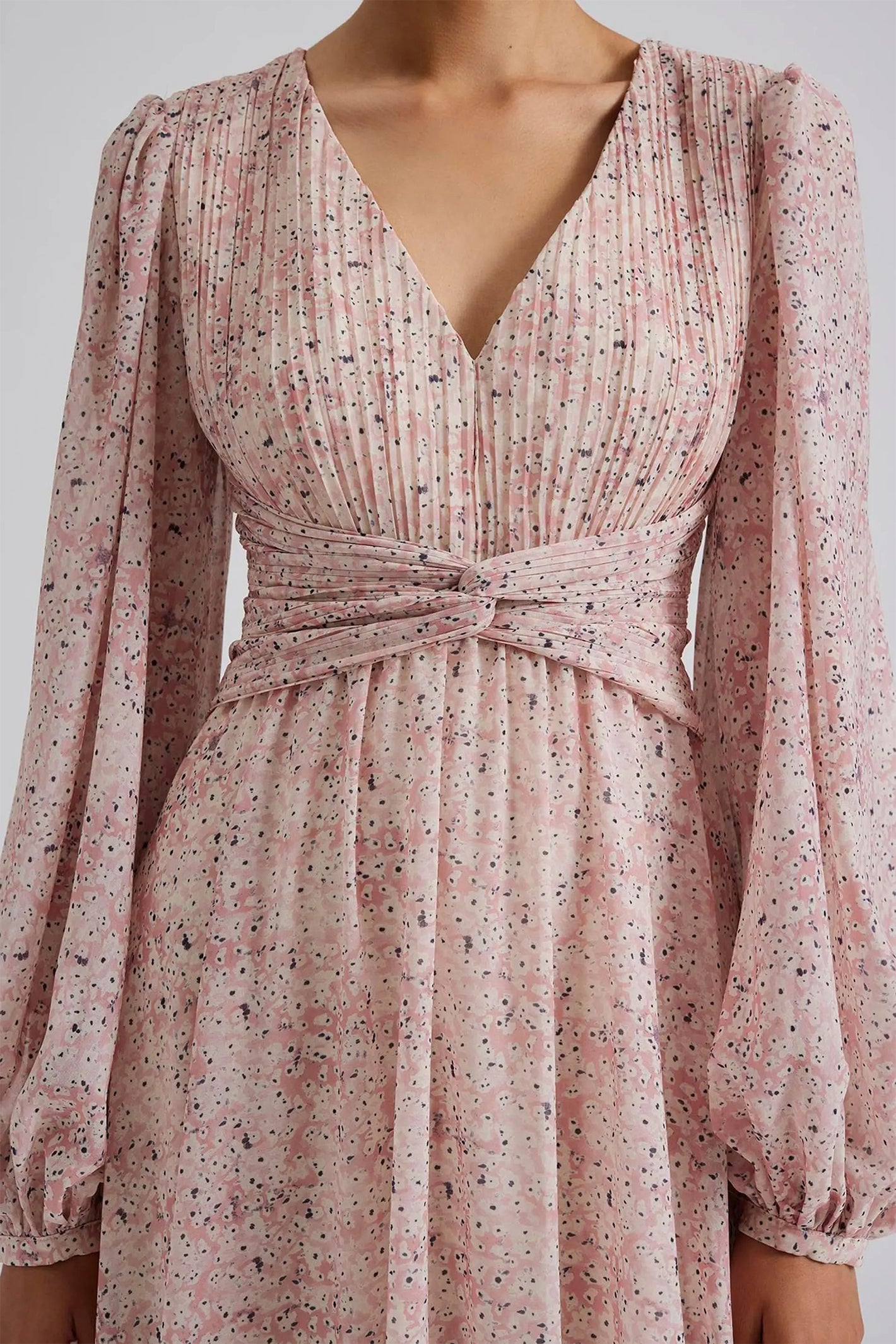 Malina 12247601 pink mist ditsy floral maxi dress at No19 Boutique