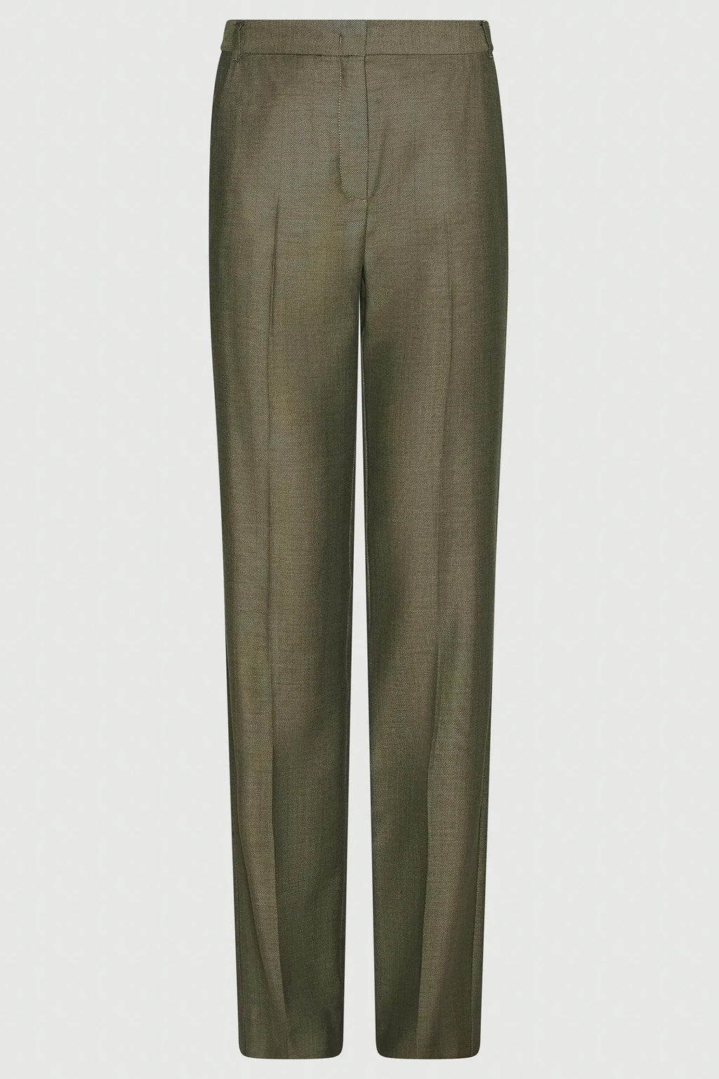 Green pants on a light gray background