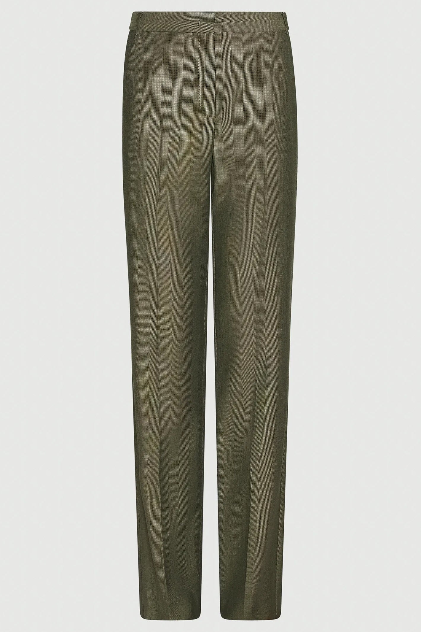 Green pants on a light gray background