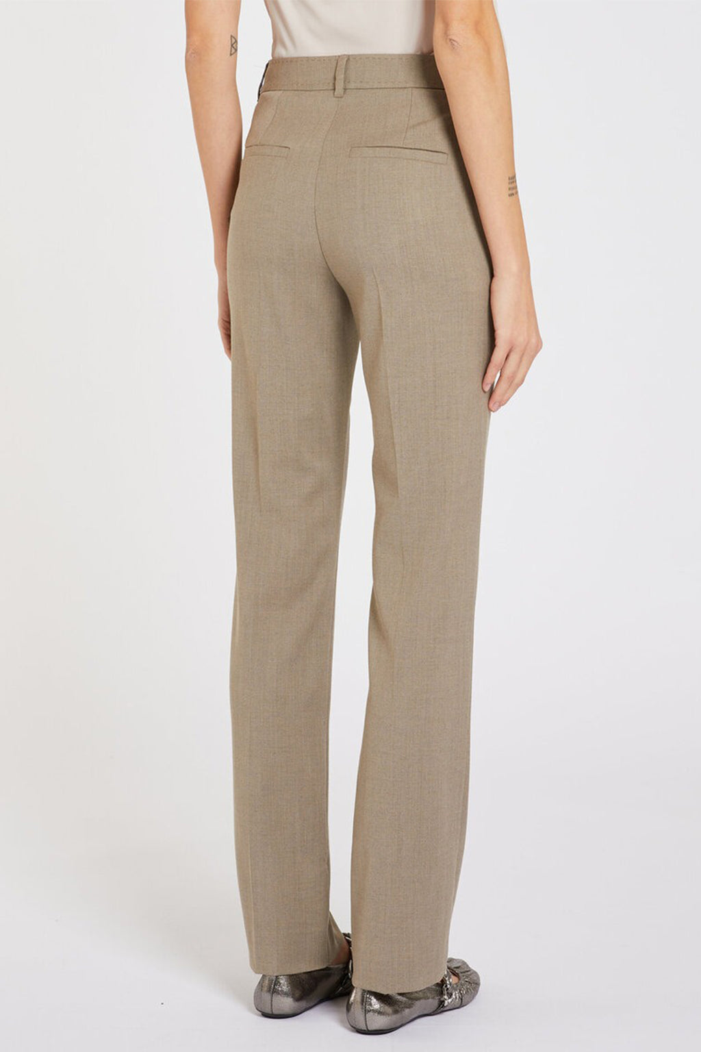 Marella Cactus 2523136081200 Laurel Melange Stretch Twill Trousers