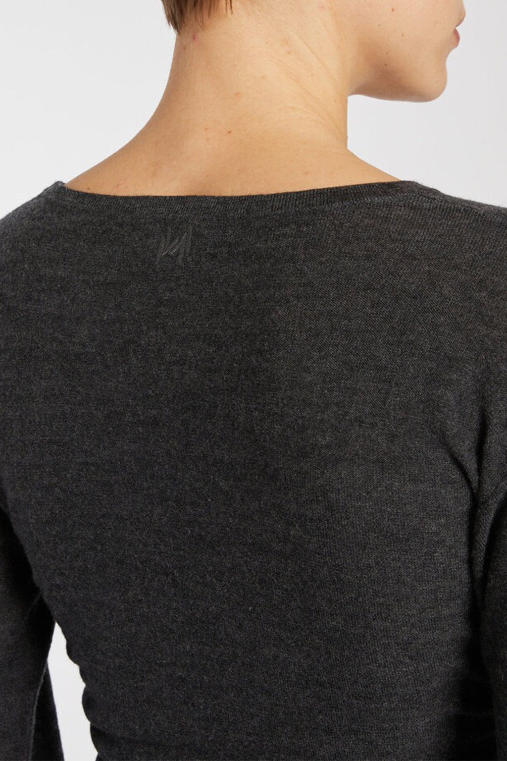 Marella Ghianda 2523326025200 Dark Grey Knitted Wool Dress