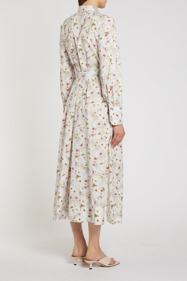Marella Mllformica White Floral Print Shirt Dress 2613221161200